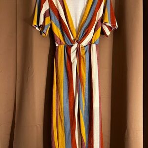 All in Favor Multicolor Striped Dress